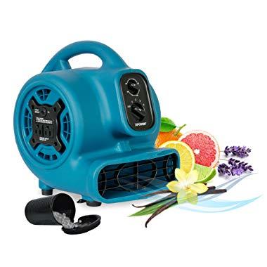 XPOWER Freshen Aire P-260NT 1/4 HP, 925 CFM, 4 Speeds Mini Mighty Scented Air Mover, Utility Fan, Dryer, Blower with Ionizer and Timer