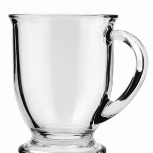 Anchor Hocking Café Glass Coffee Mugs, 16 oz (Set of 6)