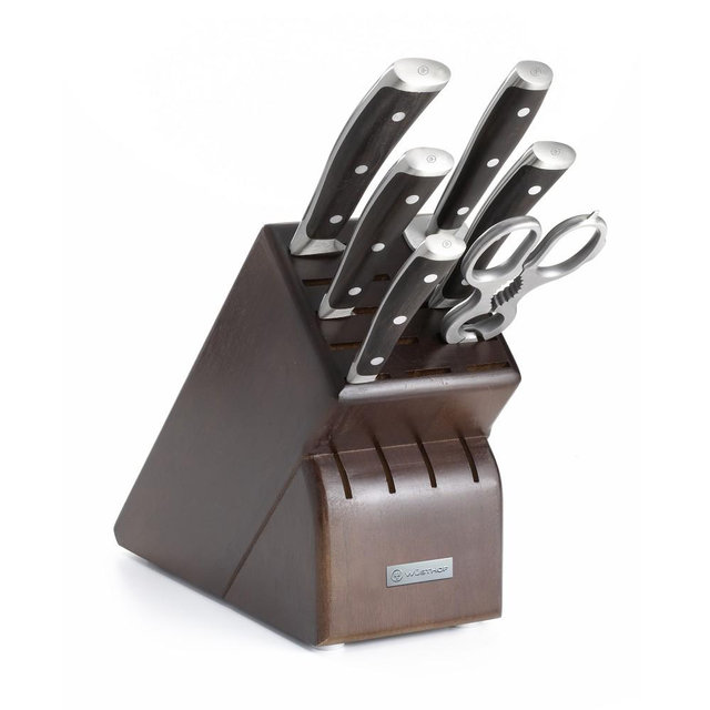 Wusthof Ikon 7-Piece Knife Set, Walnut