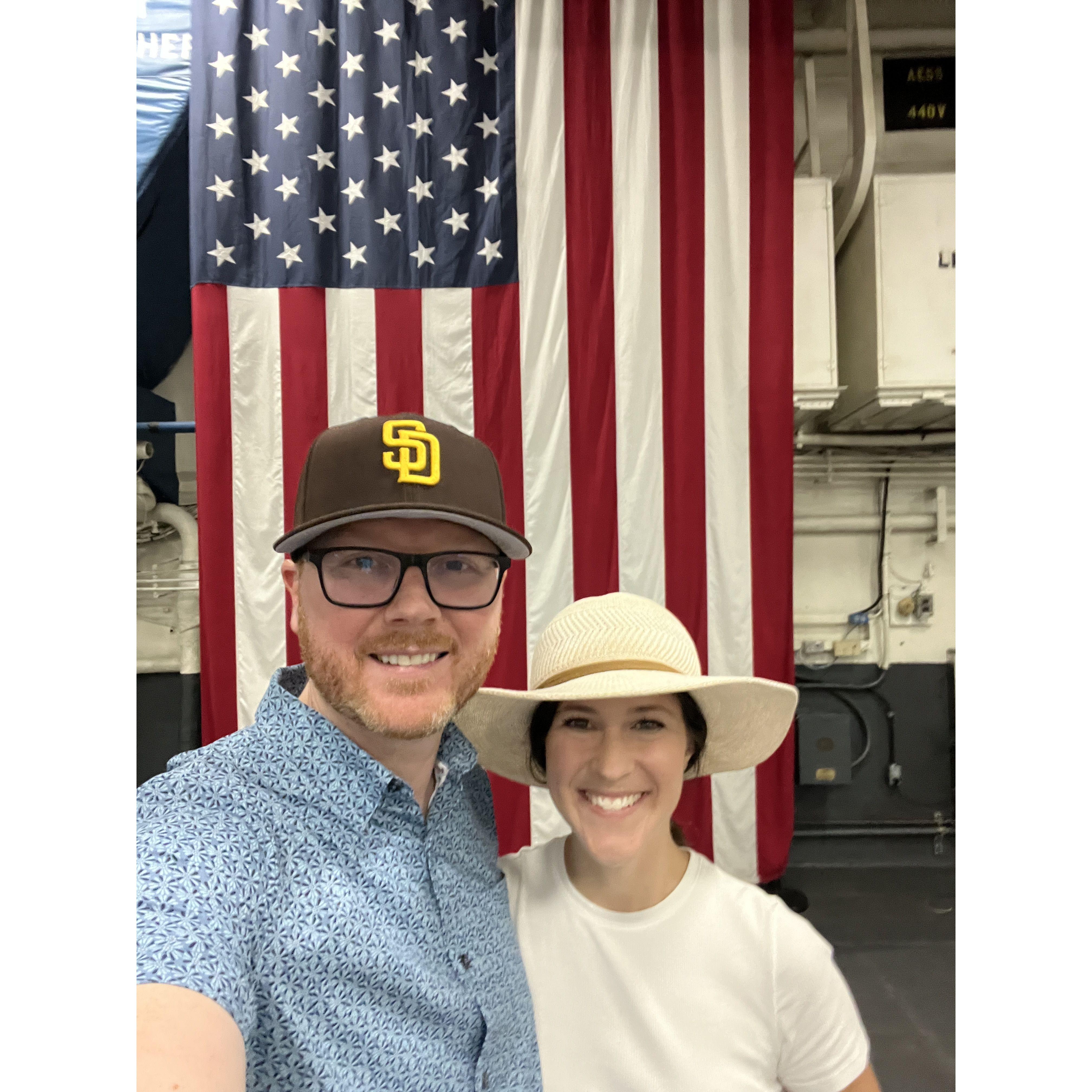 Happy 4th from the Midway Aircraft Carrier