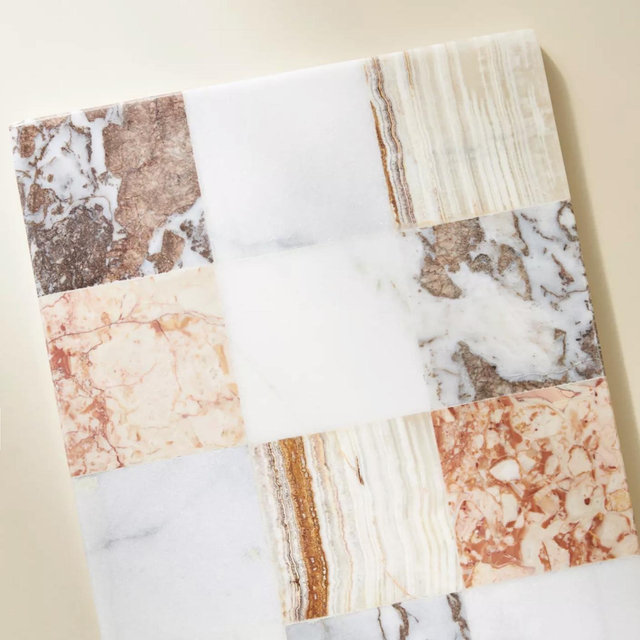 Juliet Checkered Marble Cheese Board