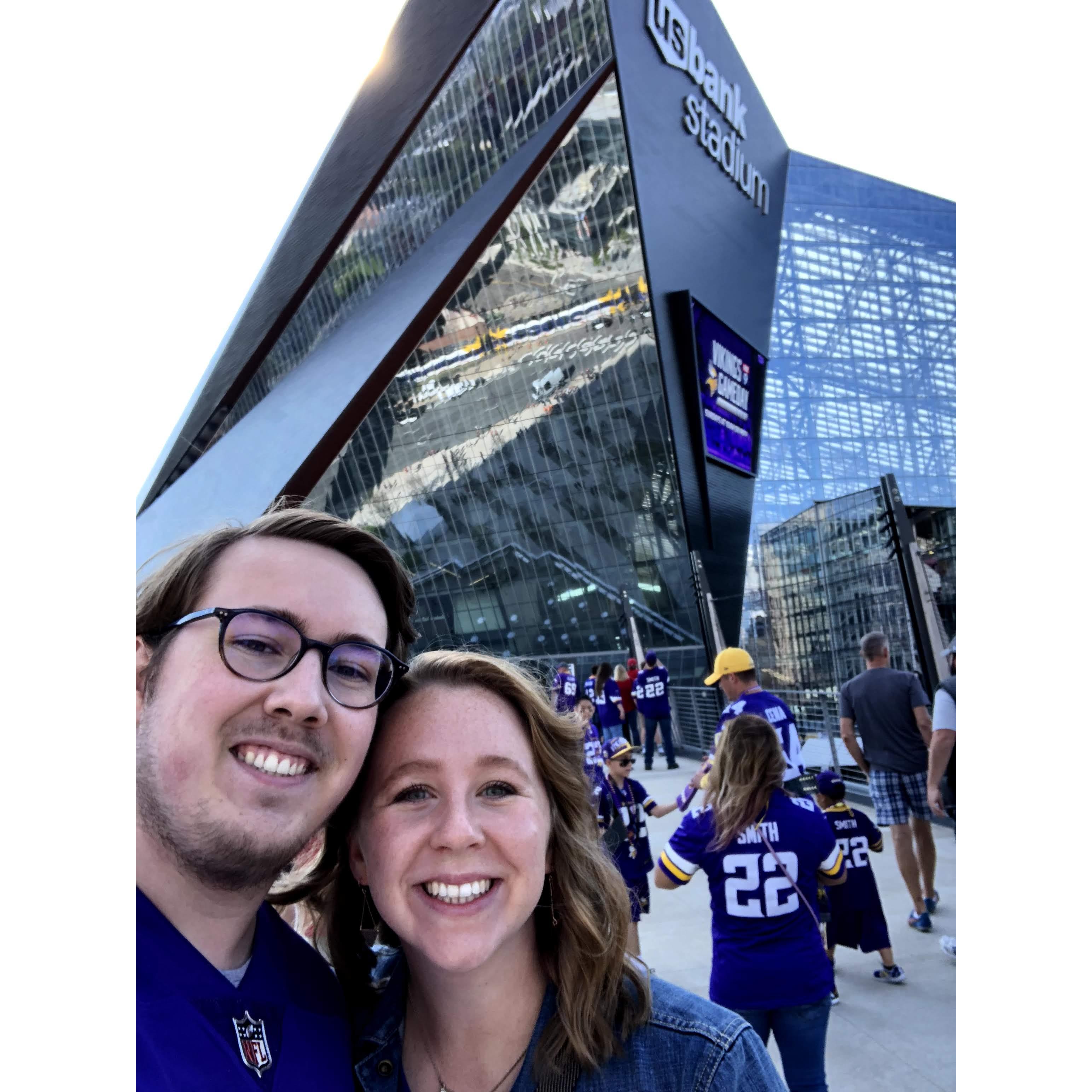September 2018 -- First Vikings Game in the US Bank Stadium!