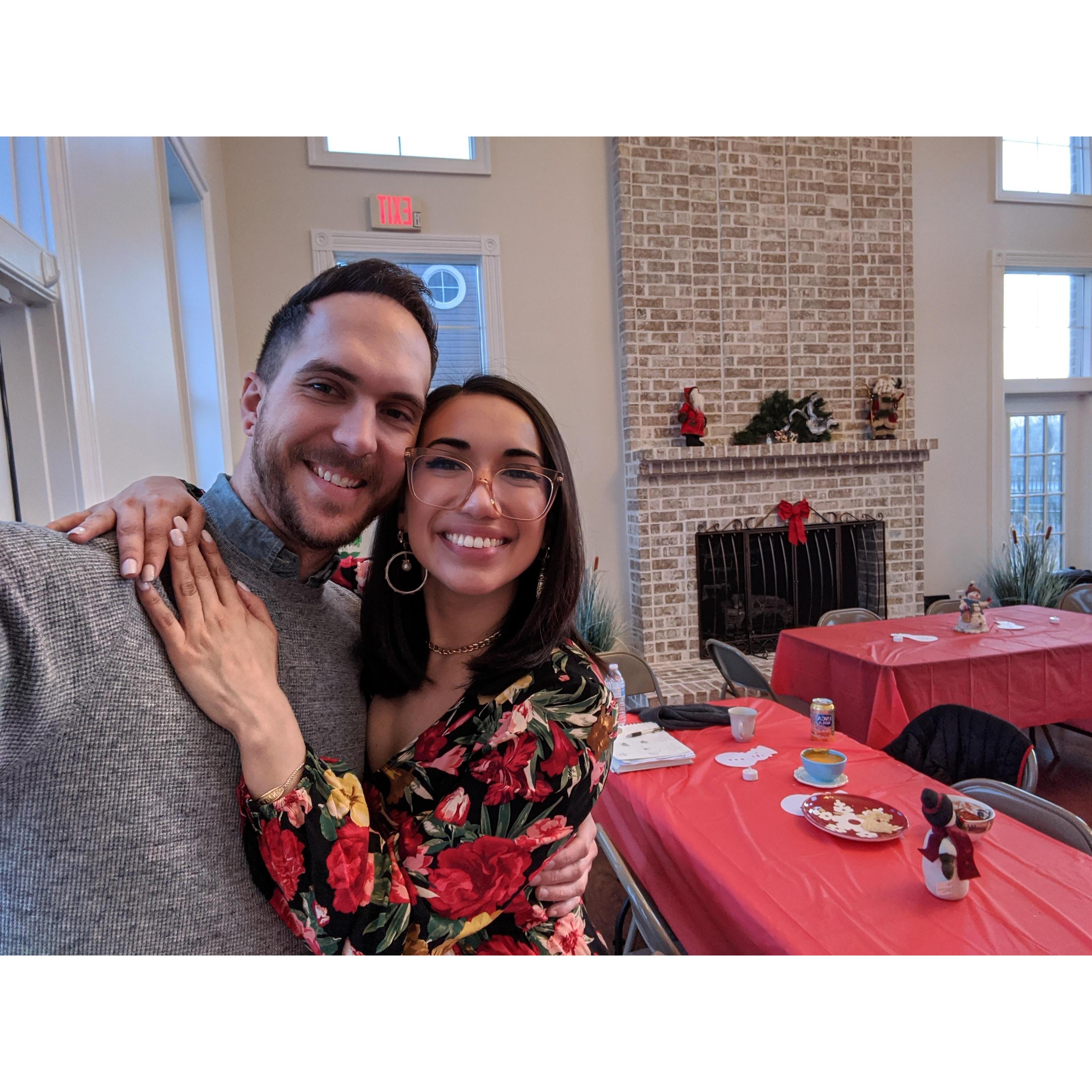 Christmas party with Evelyn's family - 2019