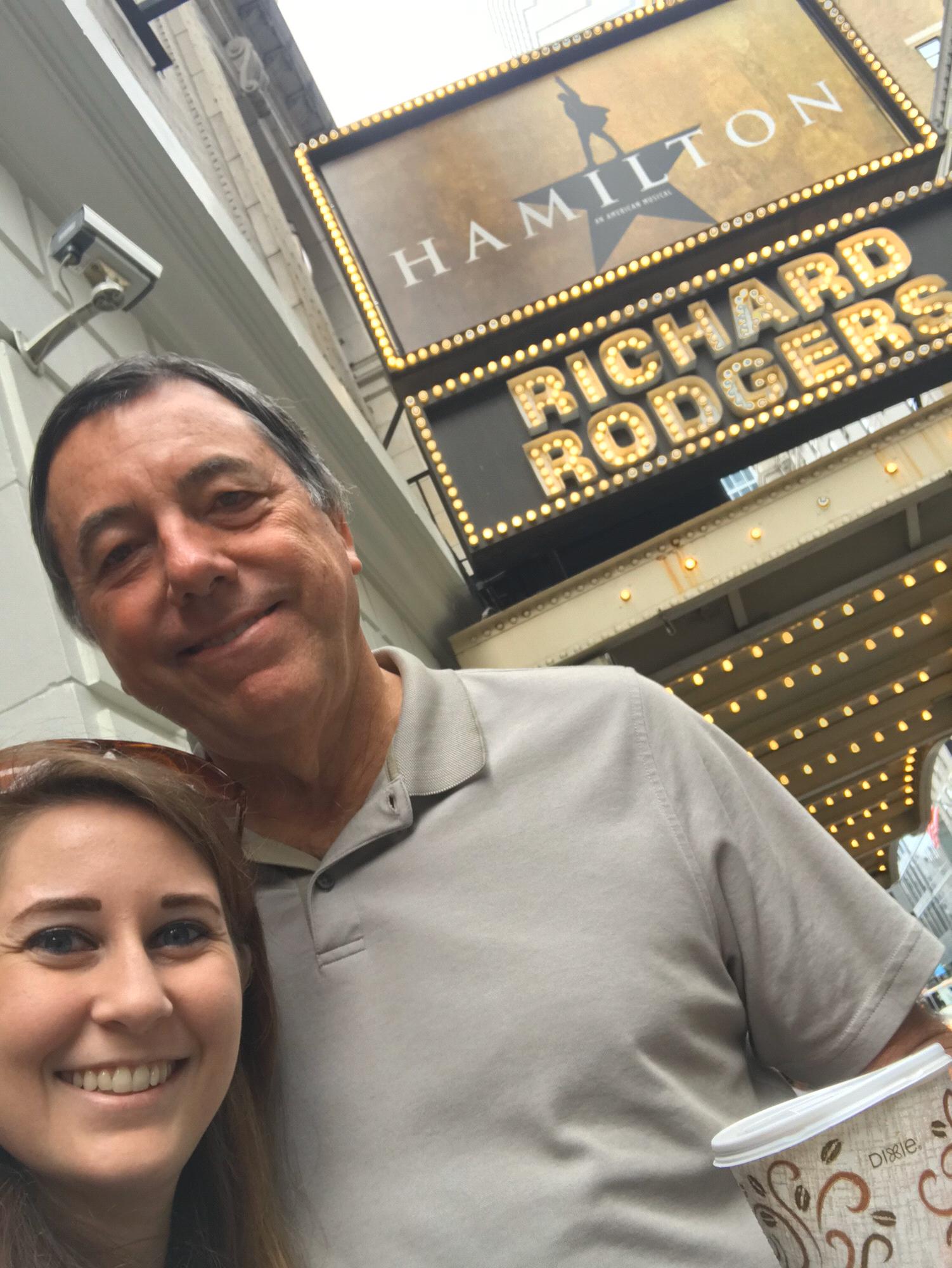 Saw Hamilton in NYC during my first trip to NY with the best parents ever!