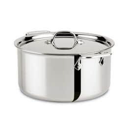 All Clad D3 Stainless 3-ply Bonded Cookware, Stockpot with lid, 8 quart