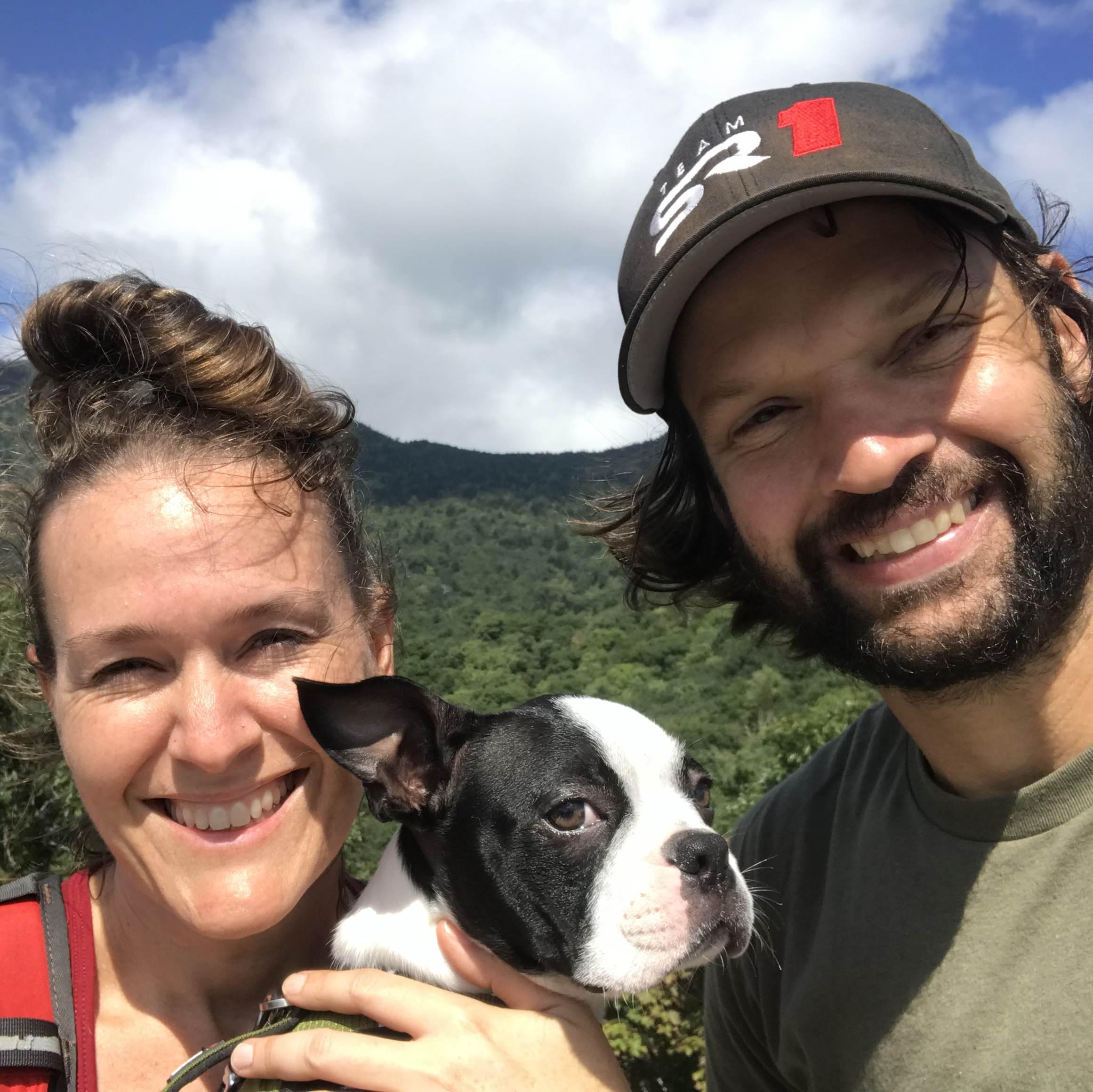 Christine's beloved Tucker loves hikes!