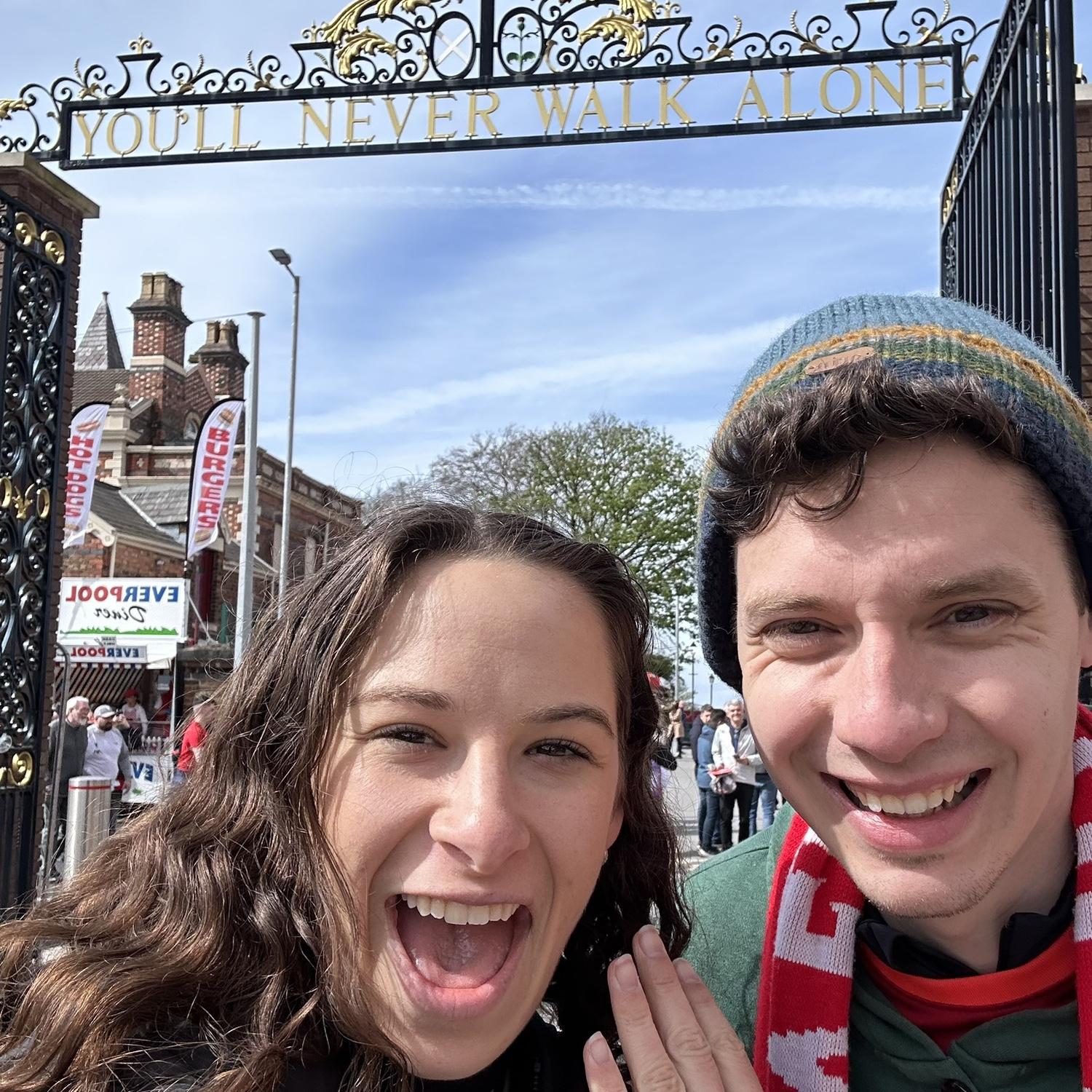 First trip to Anfield, home of Liverpool ❤️