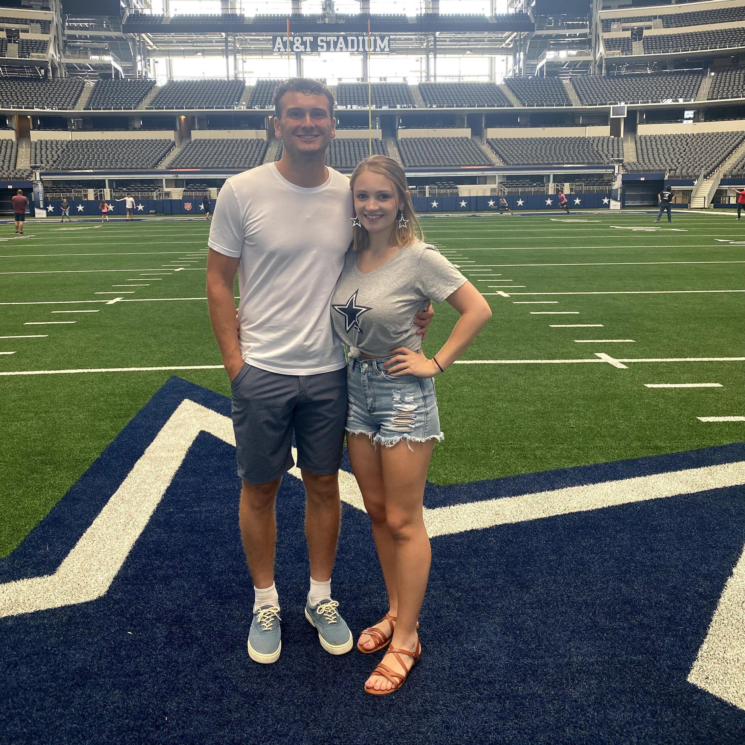 AT&T stadium is so much bigger in person! We can't wait to go back.