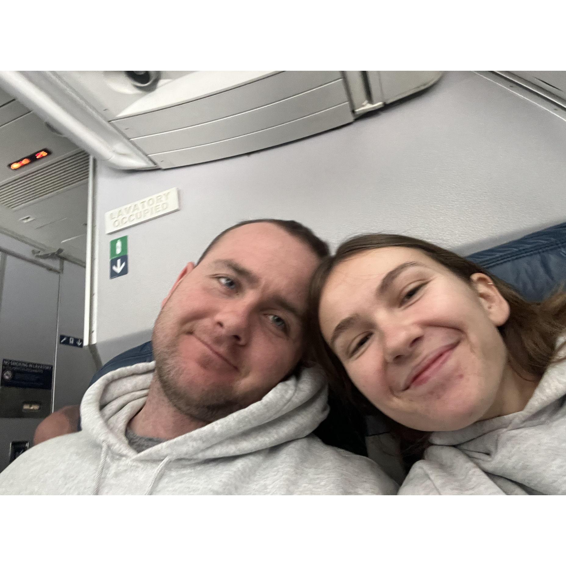 many airplane rides together