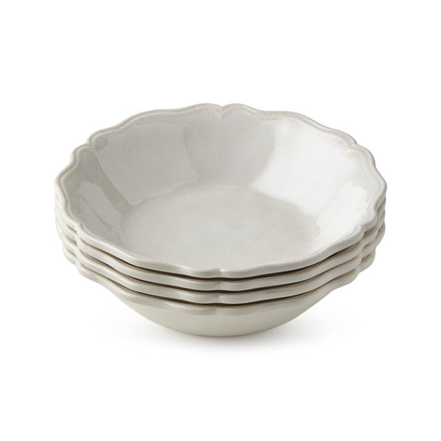 Certified International 28oz Isabella Cream Crackle Melamine All Purpose Bowls