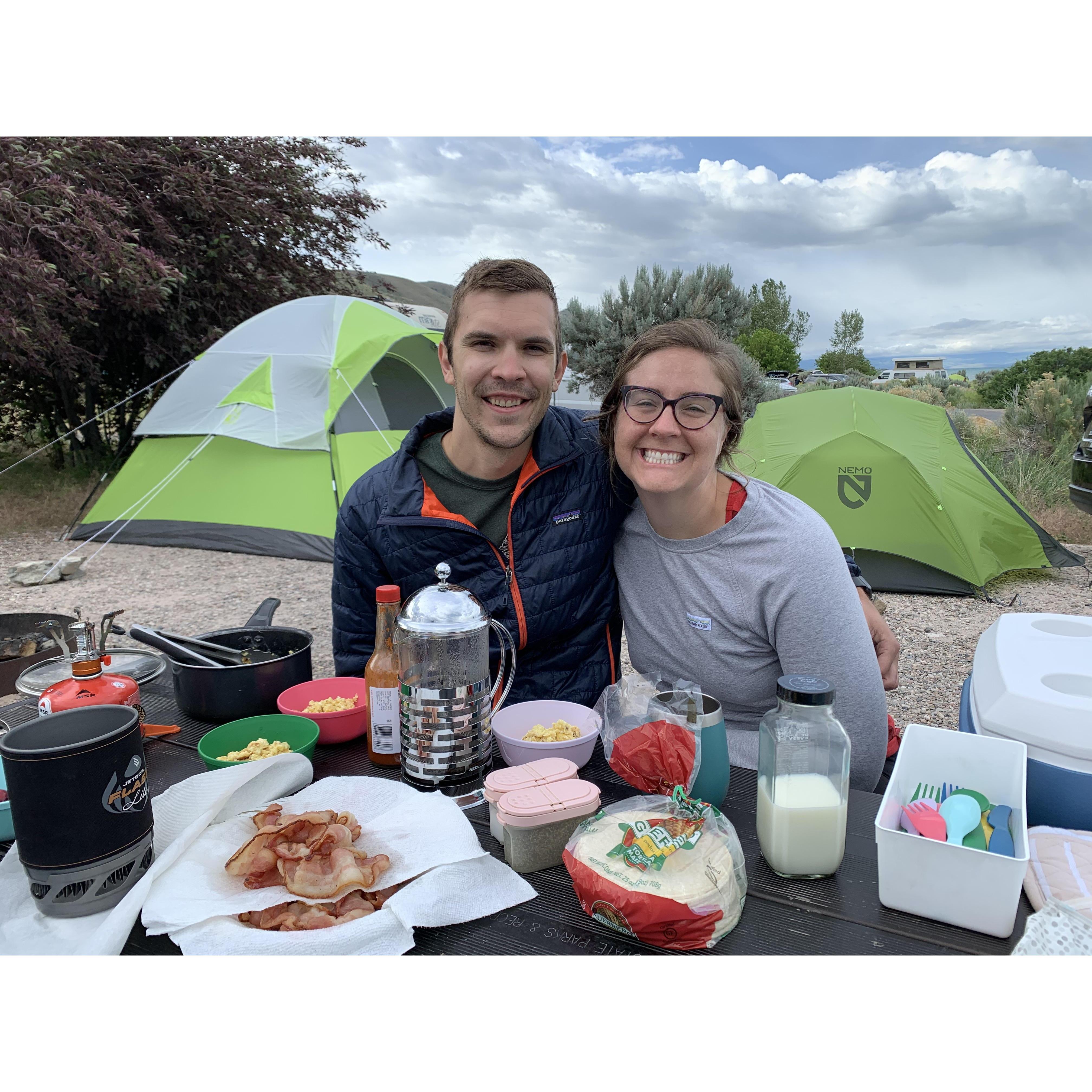 June 28th, 2020: Camping during COVID-19 is trending, so Joel and Madison visited Bear Lake and camped together in Utah for the first time!