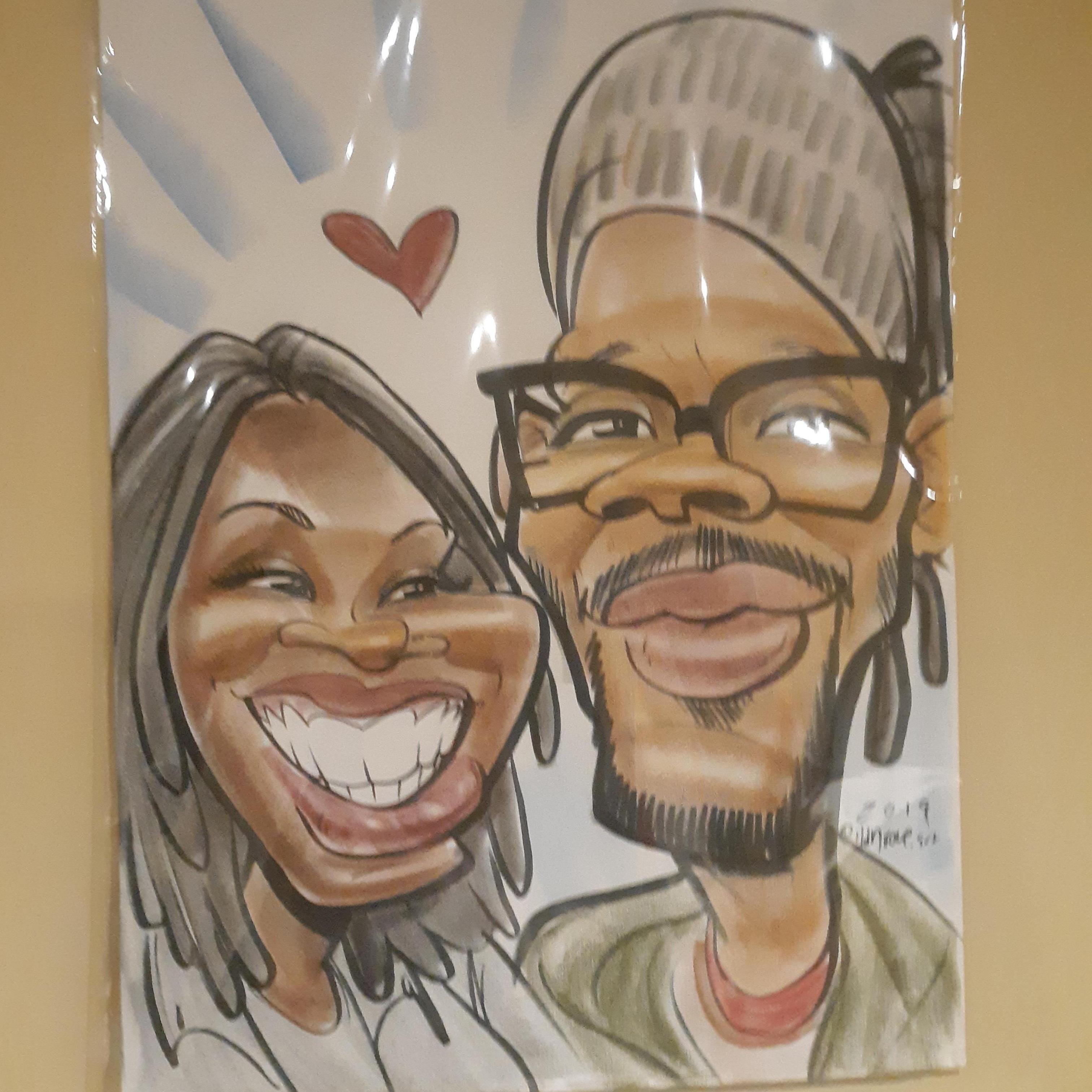 Nailed it! Lol! Caricature from Hike Fest in Warwick