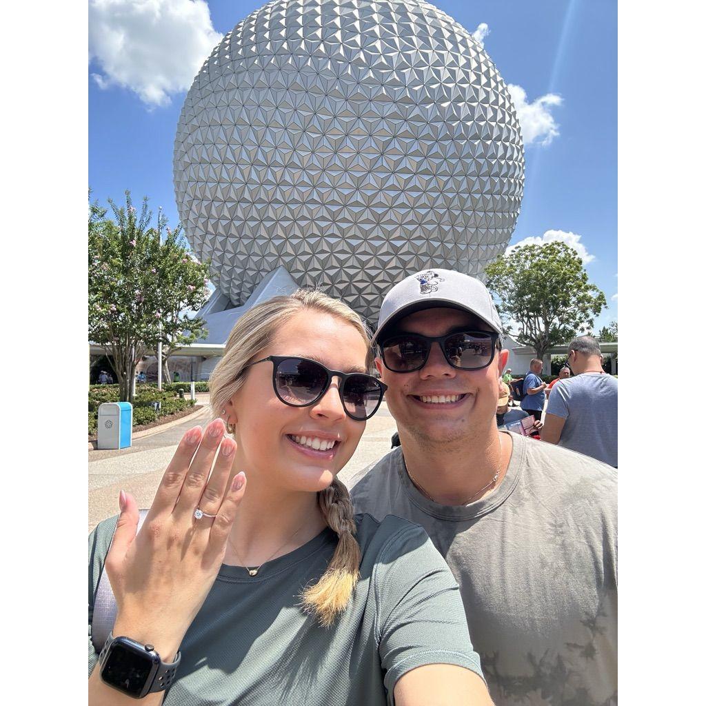 7/3/23 We knew a Disney wedding was in our future so I would take a picture with my ring in it any chance I could!