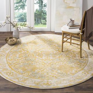 Evoke Celeste Round Area Rug