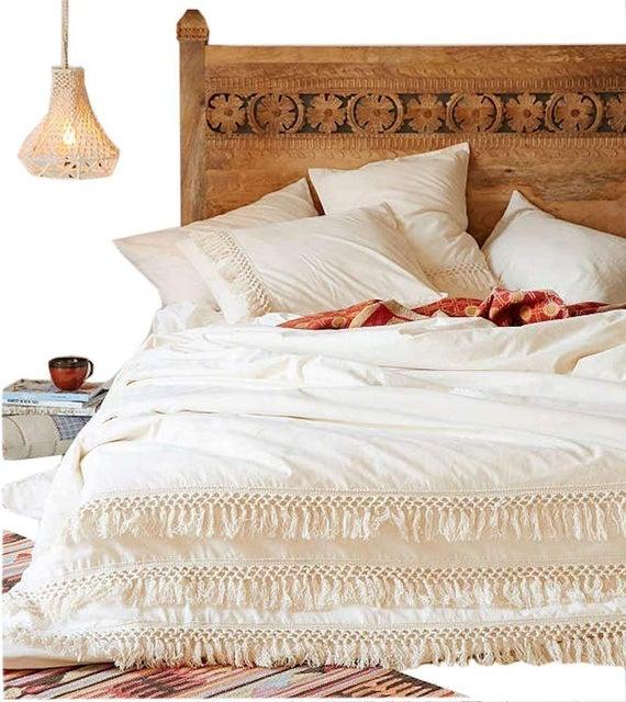 Hippie Bohemian Duvet Cover Bedding Quilt Cover Dorm Decor Gypsy Mandala Donna Cover Comforter Cover Solid Duvet cover Boho Bedding