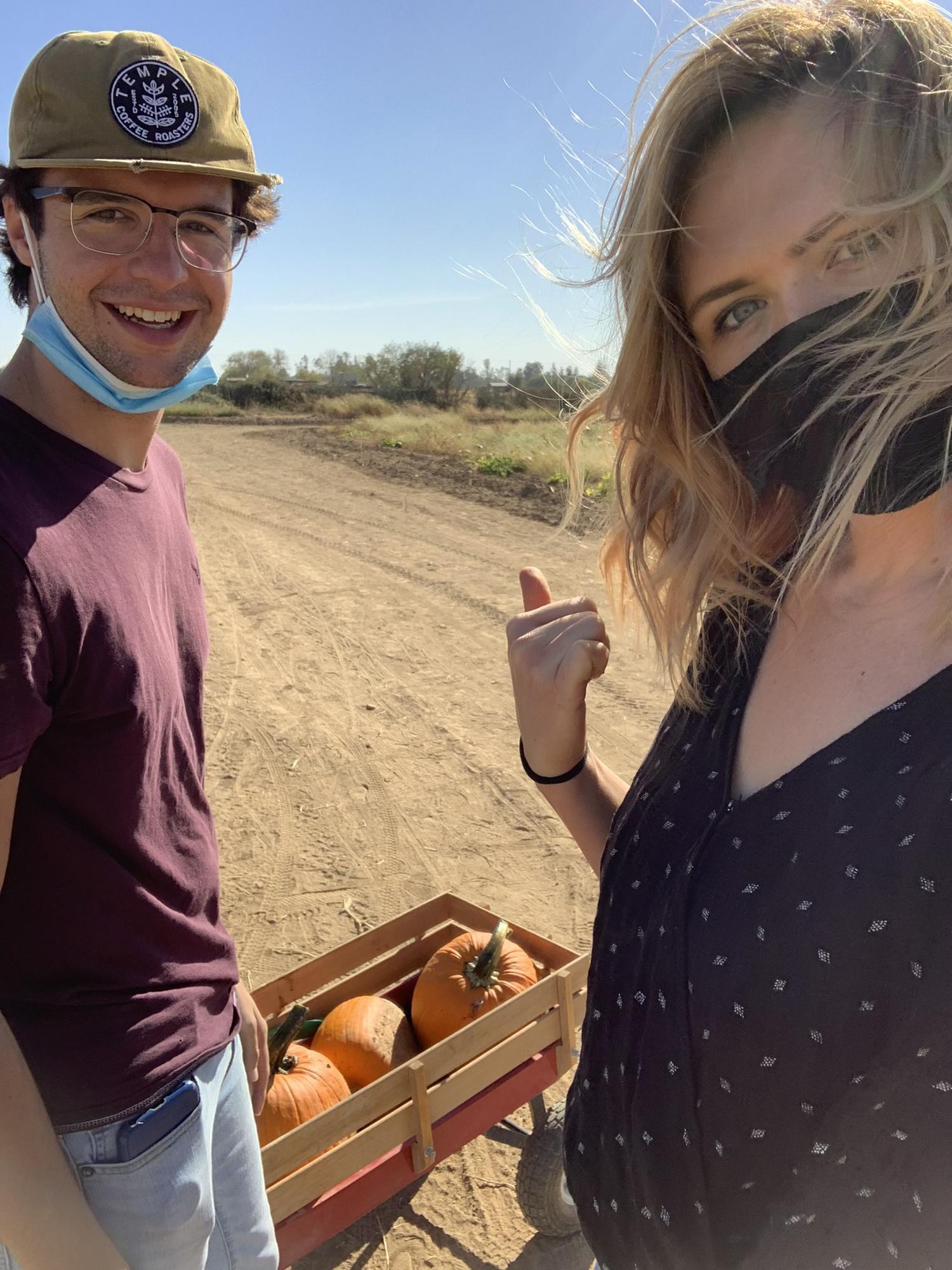 Jacobs first time properly pumpkin picking