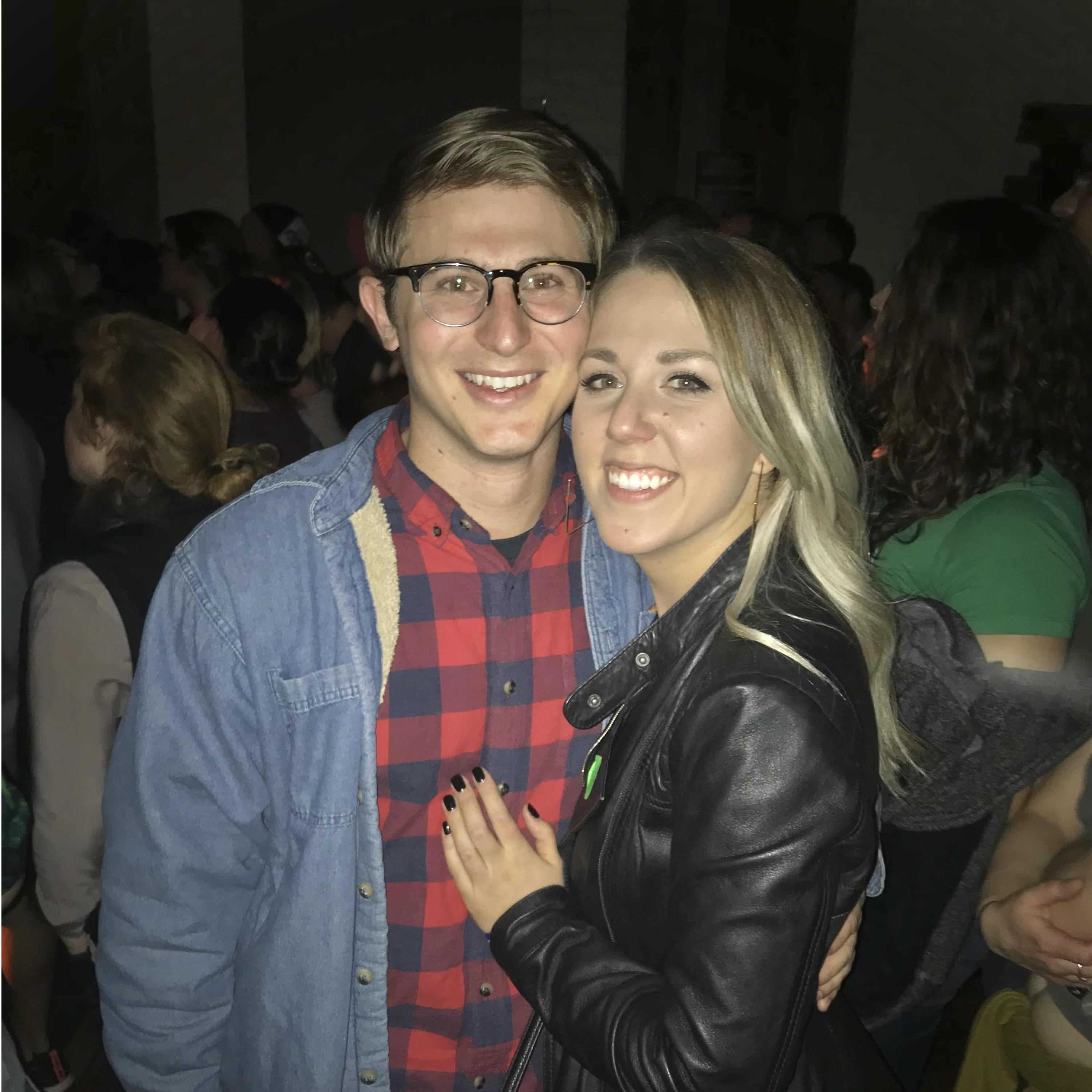 First concert together seeing Fruition at the Bootleg. This would be the 1st of 4 times we have seen the band... you could say we really like good music in small venues