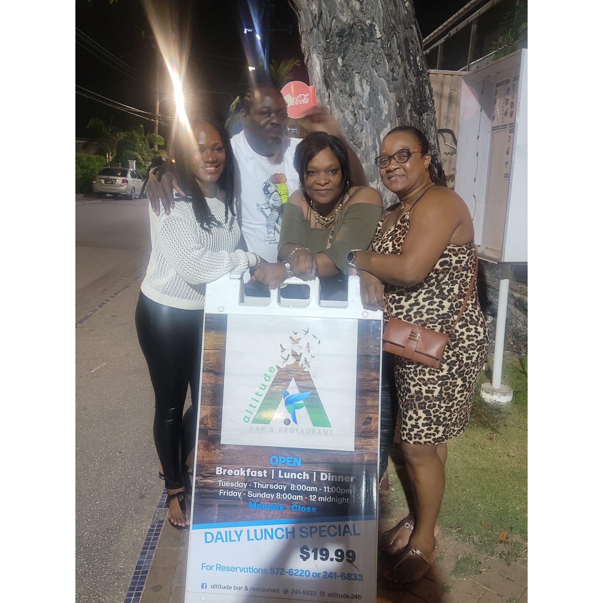 Altitude Restaurant with the ladies