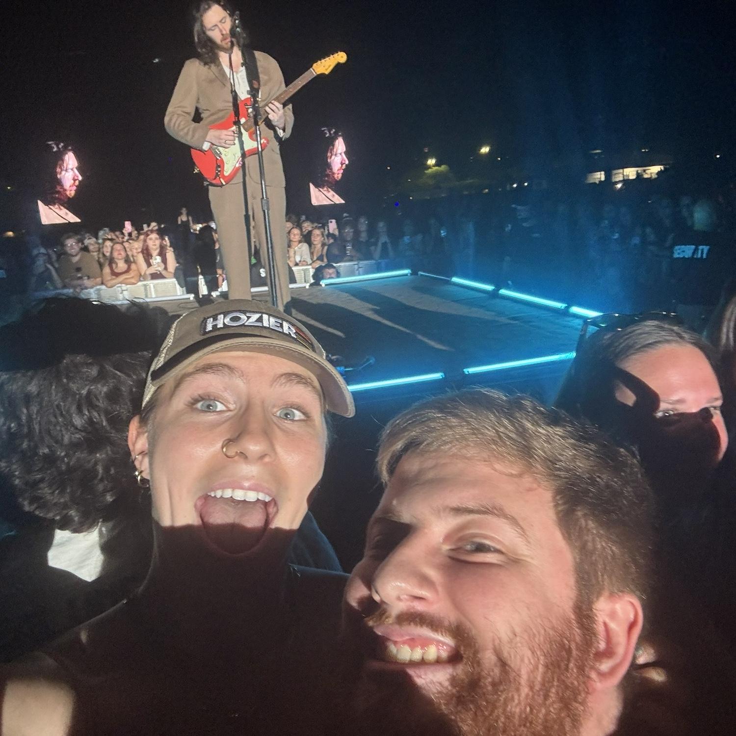 2nd Hozier concert where Kristen almost fainted being so close to Hozier.