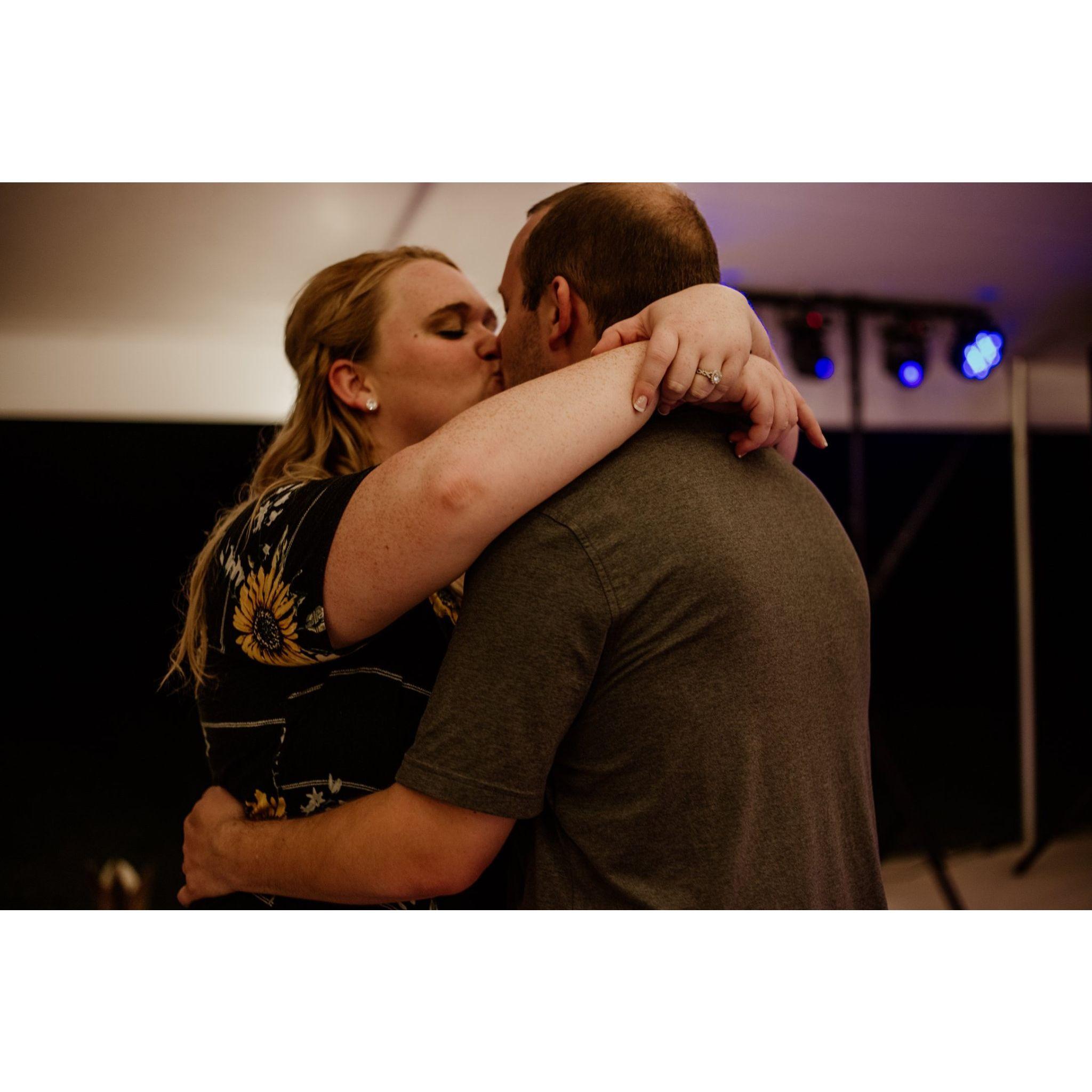 Changed clothes and celebrating with everyone