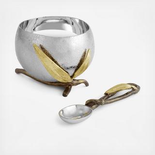 Zen Garden Nut Bowl with Spoon