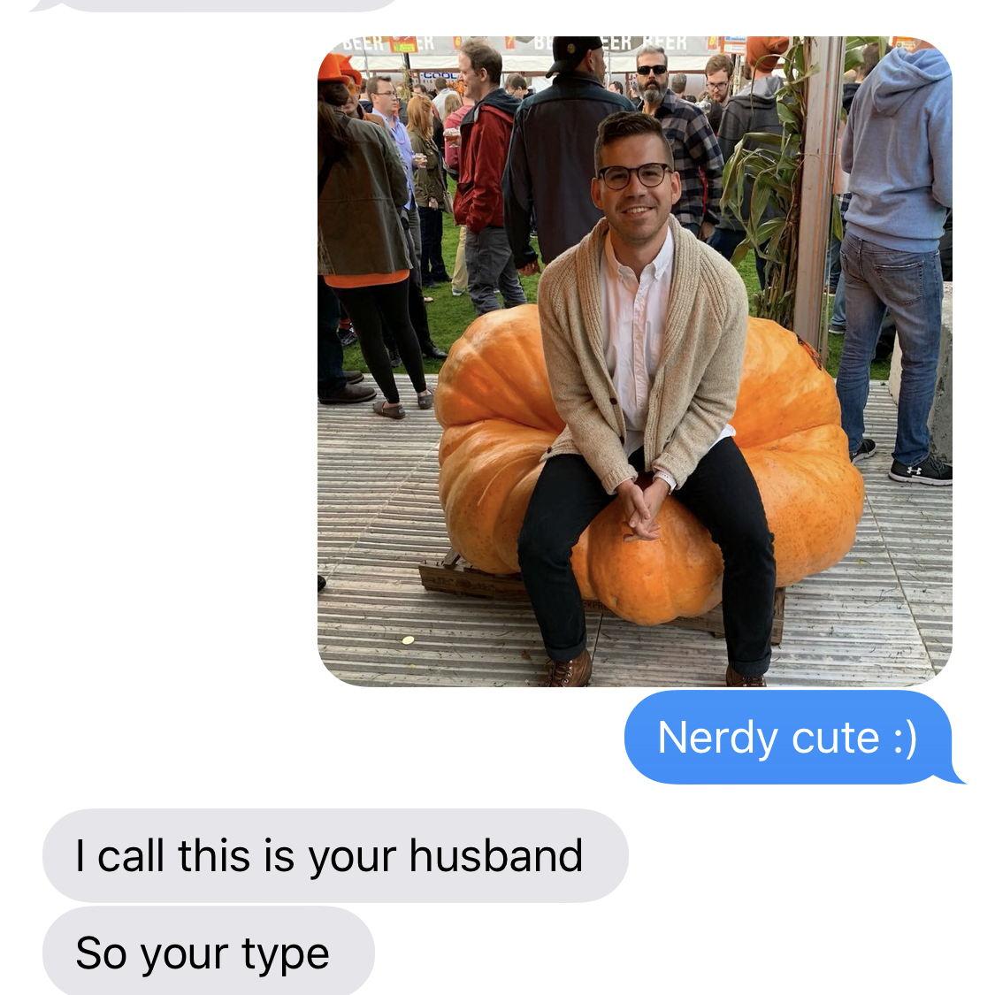 I sent Justin's dating app photo to my sister Casey a few days after our first date. She knew he was the one, just like I did!