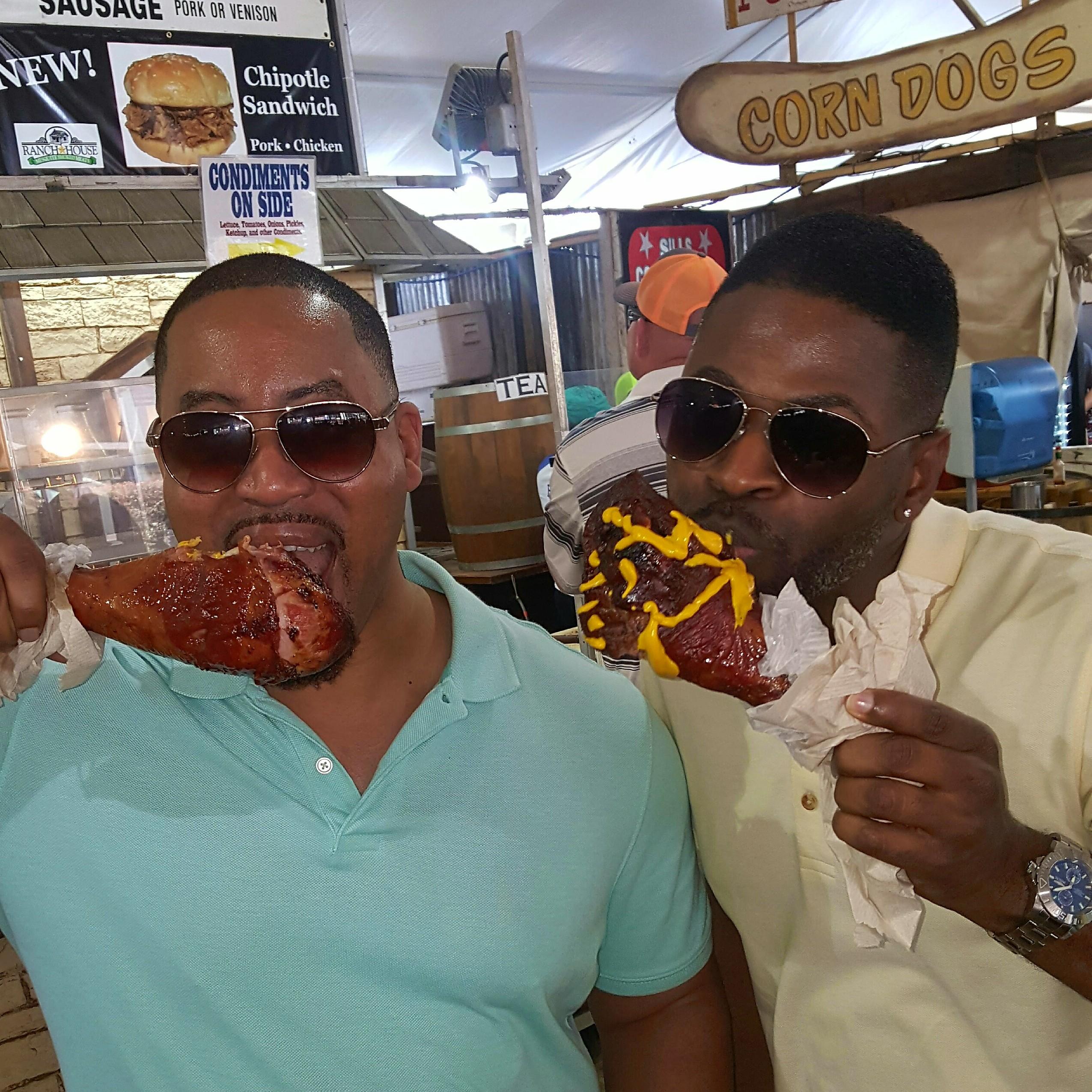 Smoked turkey leg at the annual Houston Rodeo.