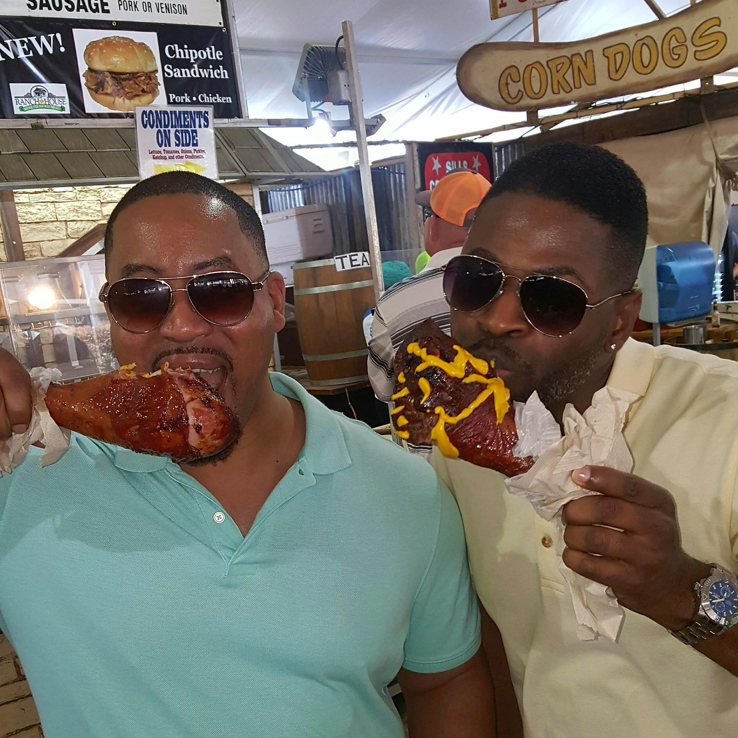 Smoked turkey leg at the annual Houston Rodeo.