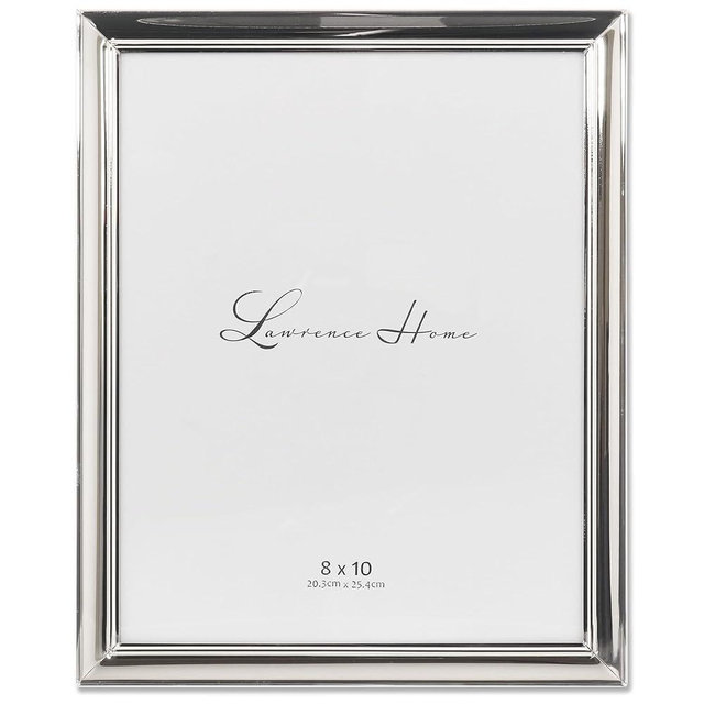 Lawrence Frames Strata Metal Picture Frame, 8x10, Silver
