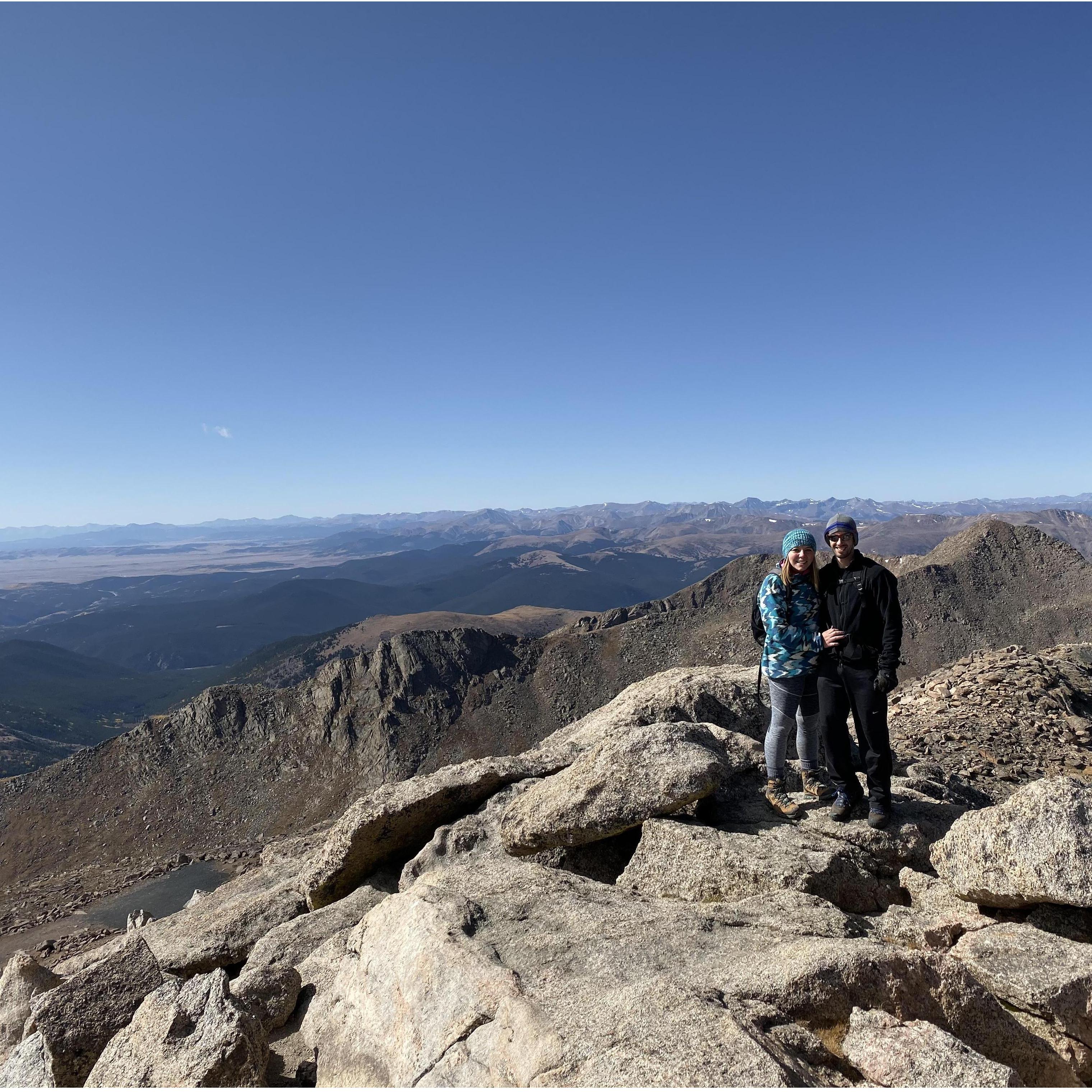 Ali's first 14'er, Mount Evans