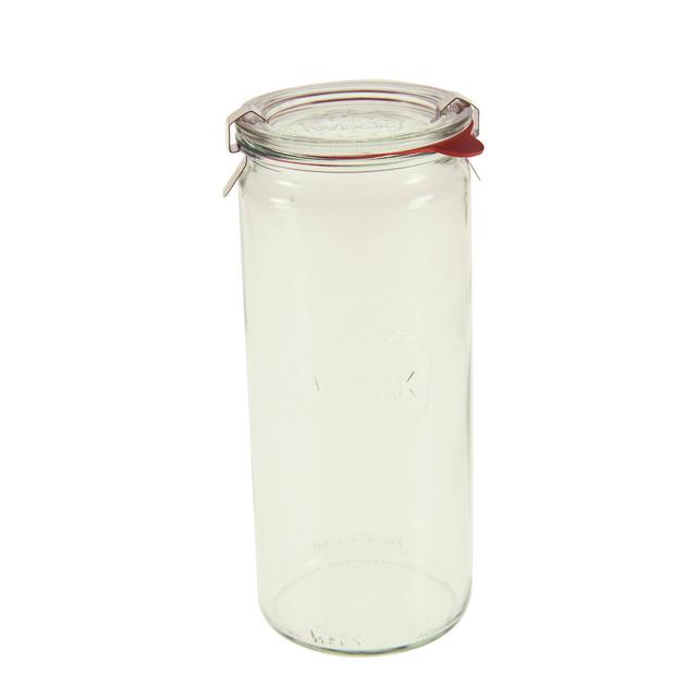 Weck 908 Cylindrical Jar, 1 Liter - Set of 6
