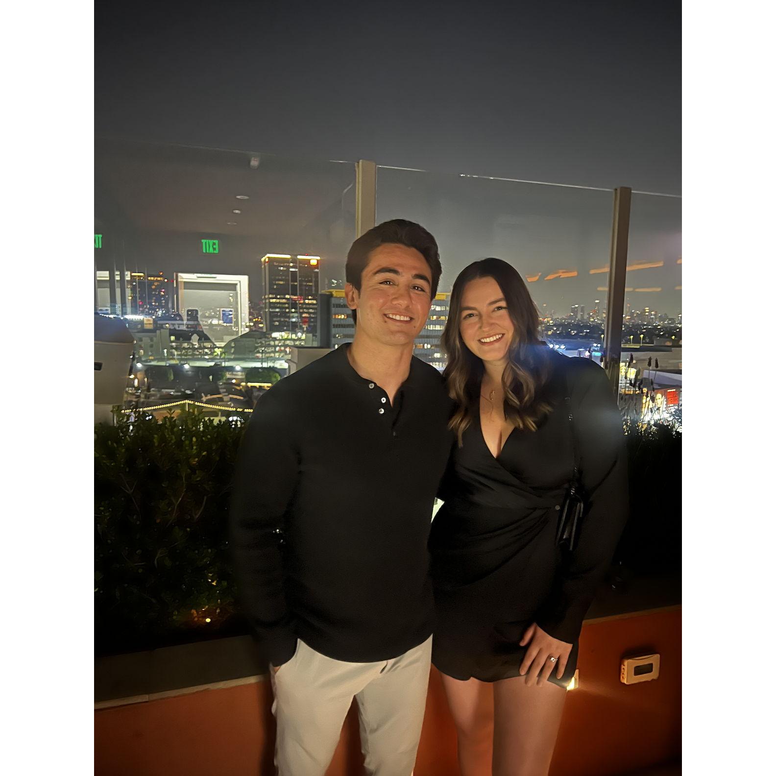 Fun night out with friends in Hollywood