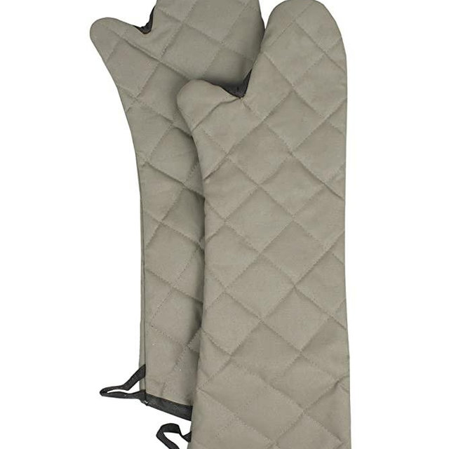 RITZ Food Service CL2PX10BETF-1 Professional Grade Flame-Resistant 24-Inch Pyrotex Oven Mitt, Set of 2, Beige