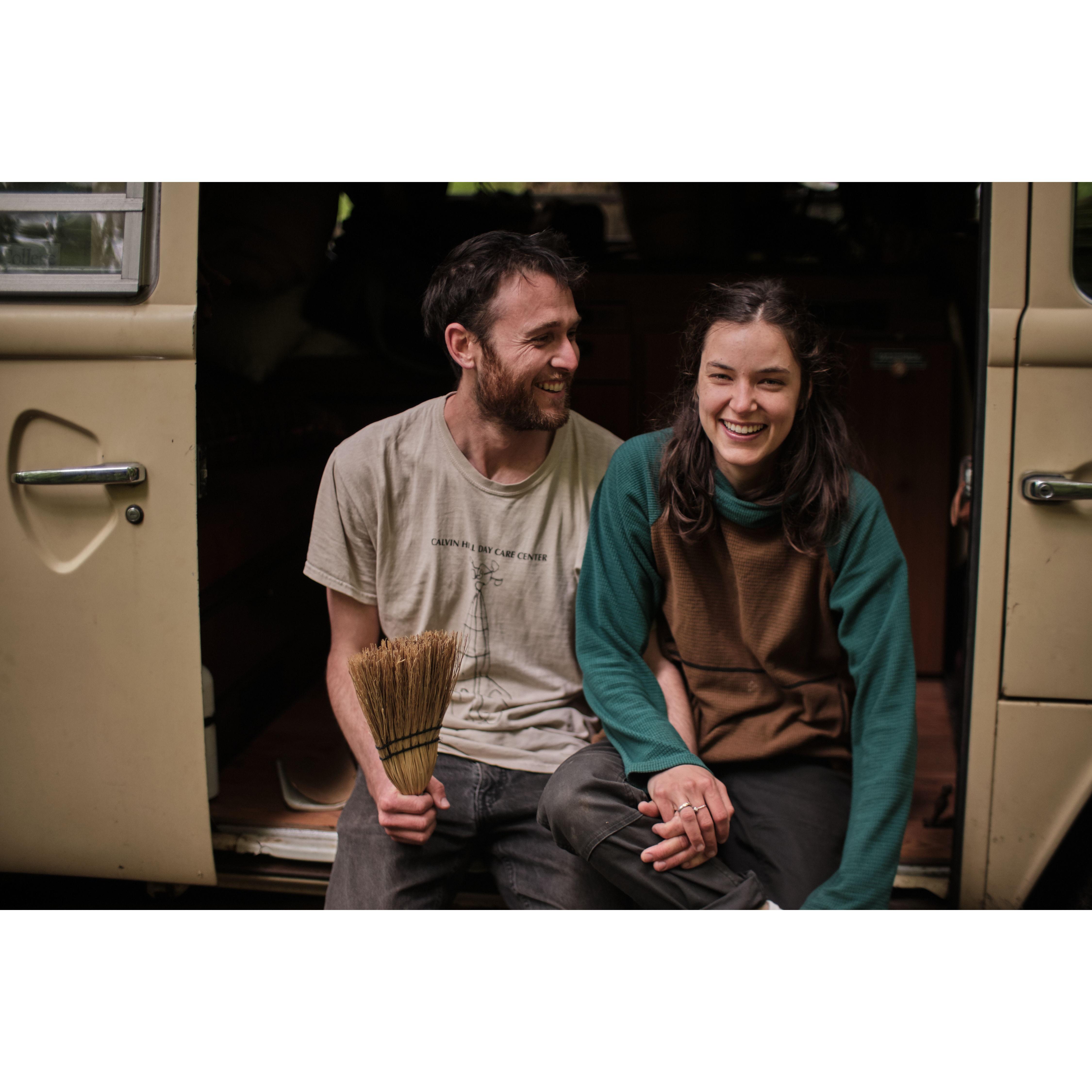 At an early Folk & Forage (Austin's music festival) - photo courtesy of Josh Chang who will be taking our wedding pictures