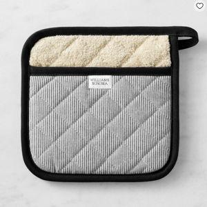 Williams Sonoma Heritage Stripe Potholder, Black