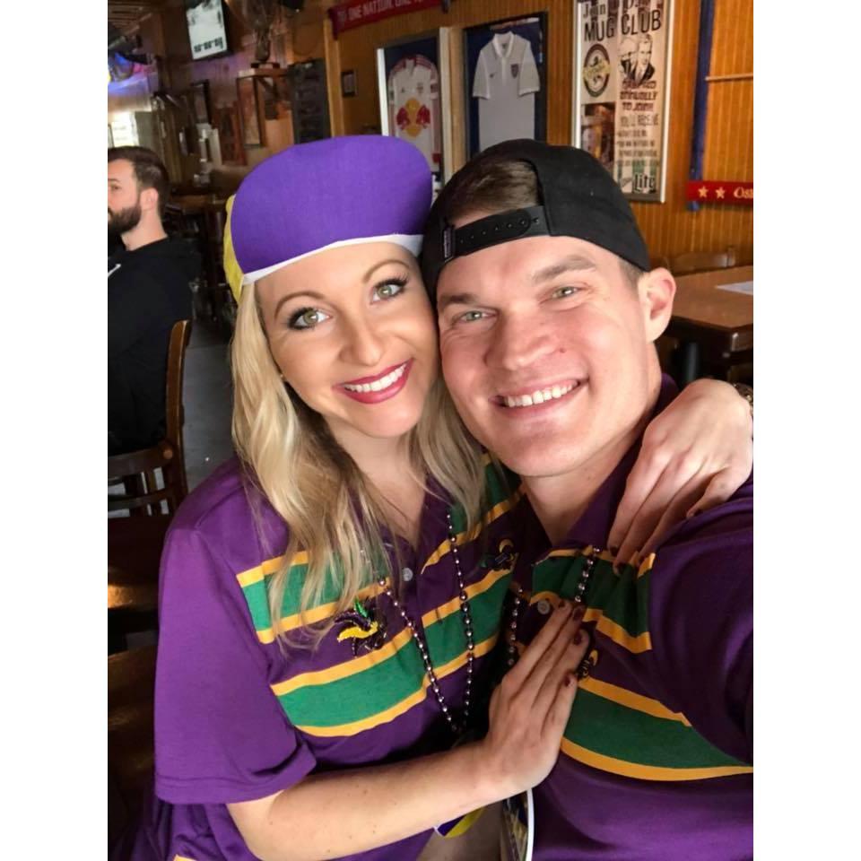 Brit and Eric really love Mardi Gras in Mobile. This is another reason they fell in love with the city and decided to have their wedding there.