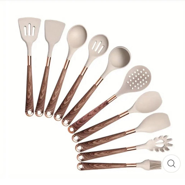 Elegant Silicone Cooking Utensil Set