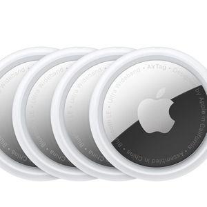 Apple AirTag 4 Pack. Keep Track of and find Your Keys, Wallet, Luggage, Backpack, and More. Simple one-tap Set up with iPhone or iPad