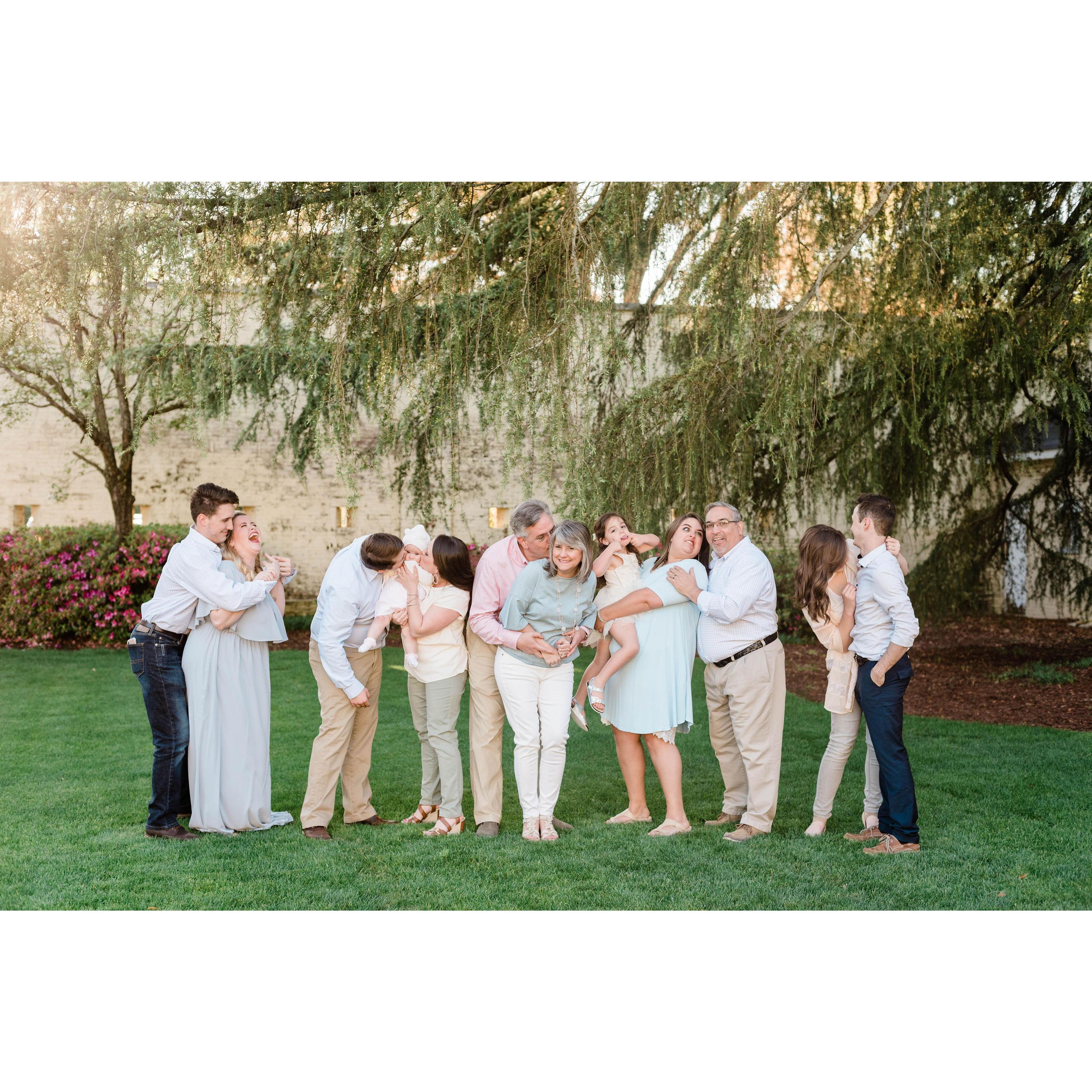 A complete picture of our relationship, everyone is being cute and sweet and John is trying to put his fingers up my nose HAHA!