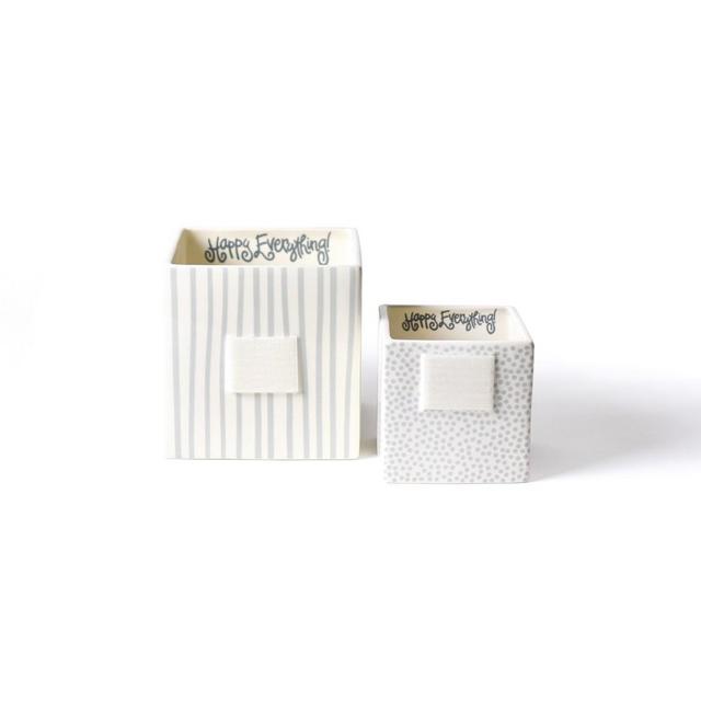 Stone Stripe Mini Nesting Cube Medium