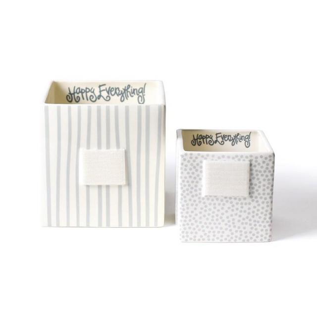 Stone Stripe Mini Nesting Cube Medium