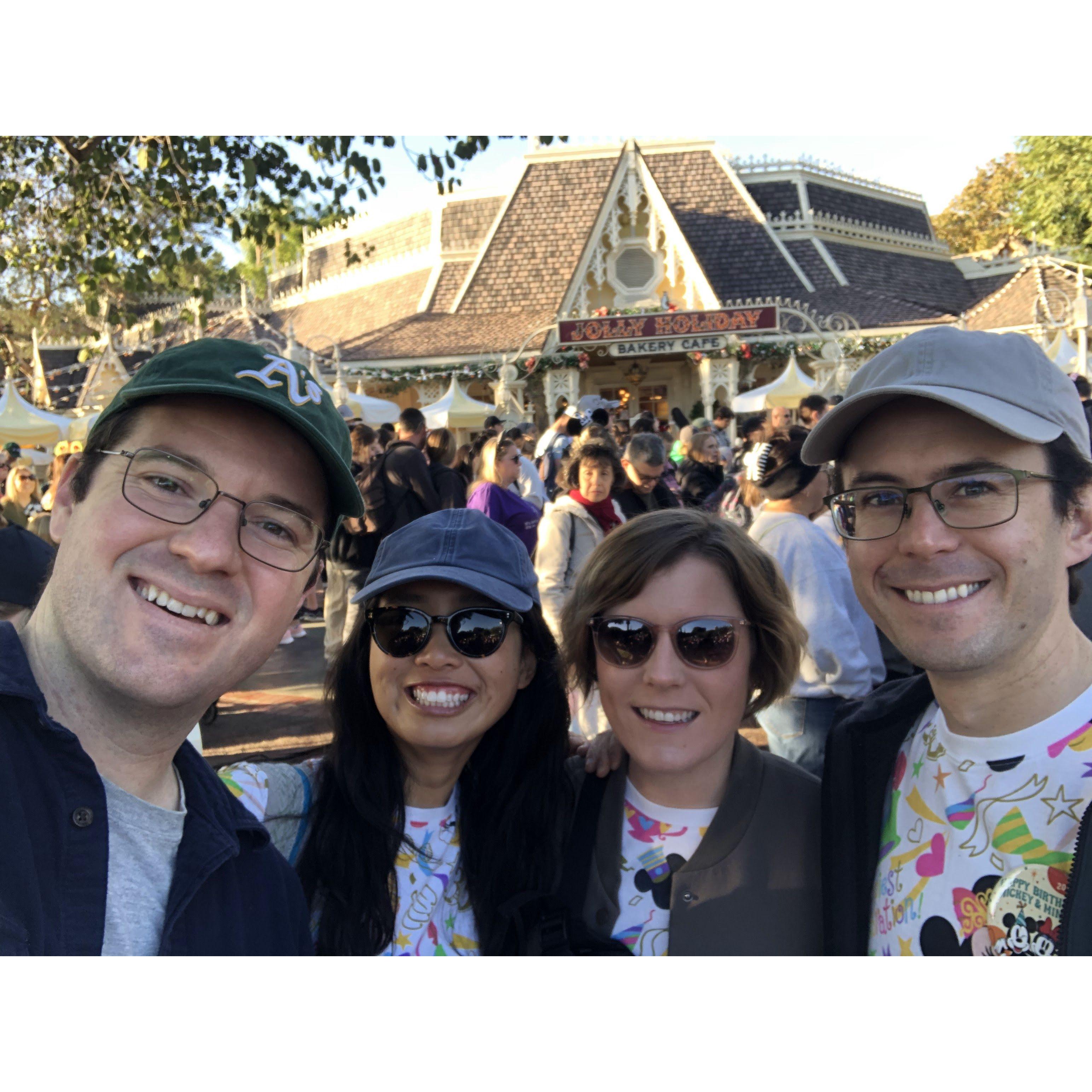 Disneyland with our friends Rainna and John