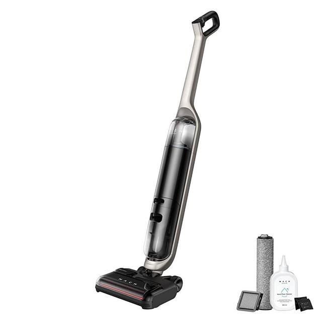MACH, MACH V1 Ultra, All-in-One Cordless StickVac with Steam Mop, Cordless SteamWave Technology, Always-Clean Mop, Triple Self-Cleaning System, Eco-Clean Ozone, Safe for Homes with Children and Pets