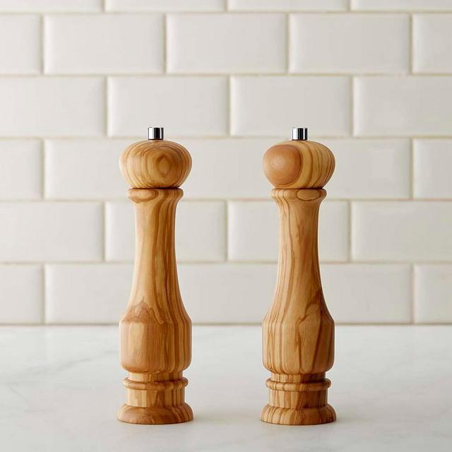 Williams Sonoma Traditional Olivewood Salt and Pepper Mill, Set of 2, 9"