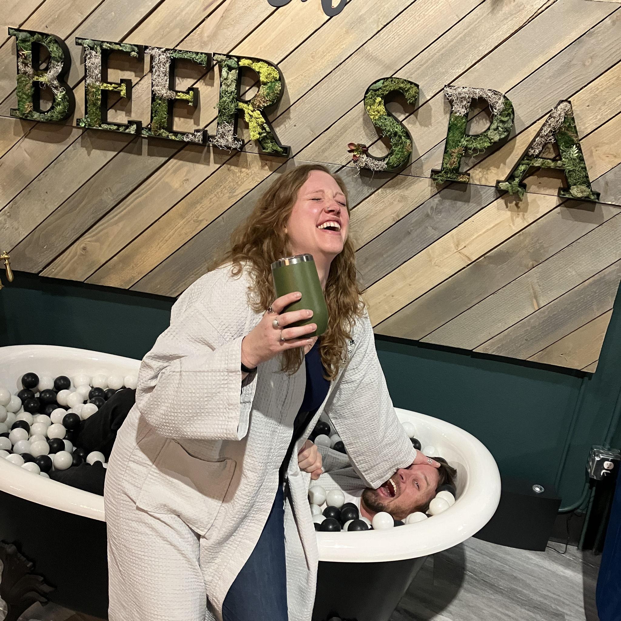 Date night at The Beer Spa