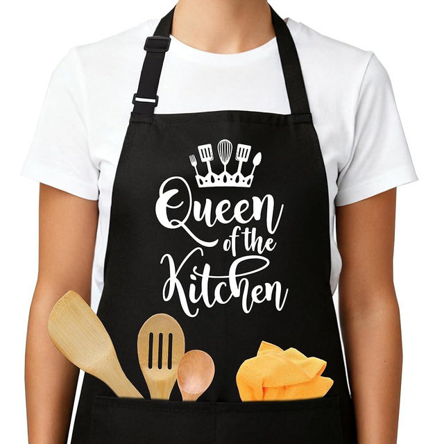 heiyihe Funny Aprons for Men, Cotton Men Aprons with Pockets for Grilling, Perfect for Cooking, Gardening, Bartending