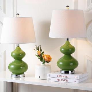 Eva Double Gourd Glass Lamp, Set of 2