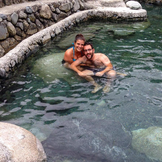 Bogya hot springs in Banaue, Philippines