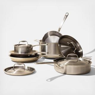 10 Piece Stainless Clad Cookware Set