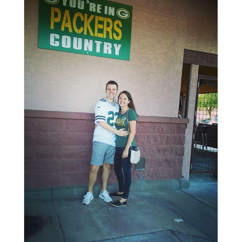 Kellie's introduction to life as a Packers fan